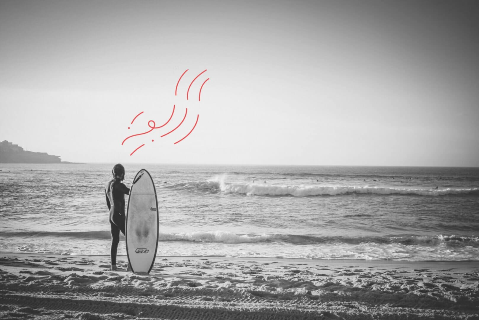 .AU domain Surfer on Bondi Beach