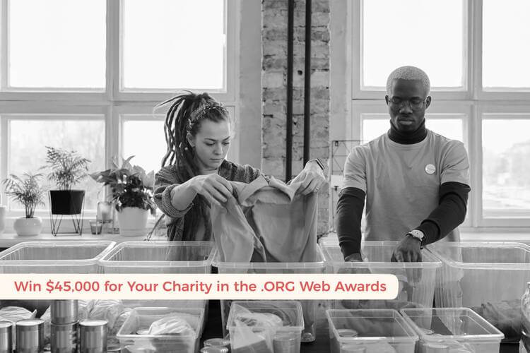 Win $45,000 for Your Charity in the .ORG Web Awards